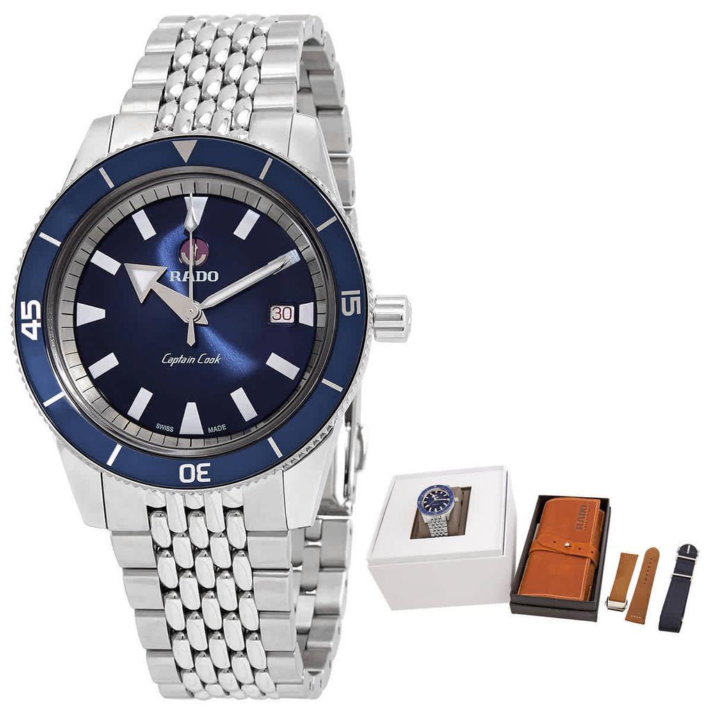 Rado Captain Cook Automatic Blue Dial Mens Watch R32505208商品第1张图片规格展示