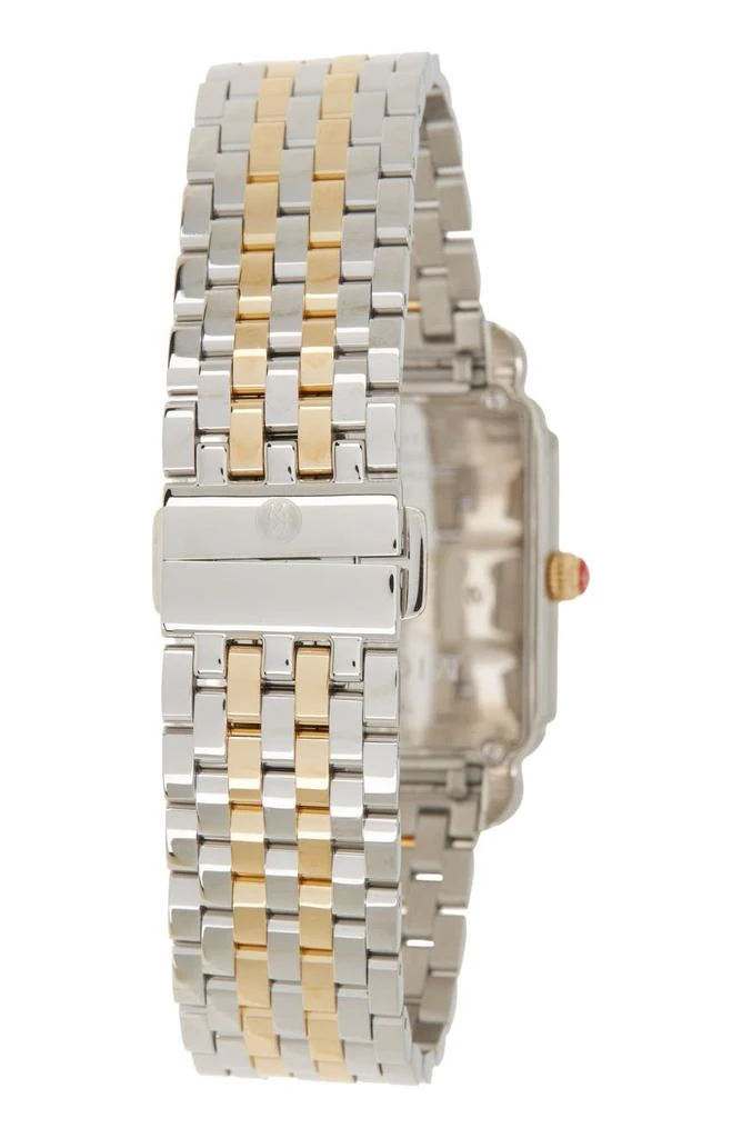 商品Michele|Women's Deco Two Tone Diamond Embellished Bracelet Watch, 20mm x 43mm - 0.52 ctw,价格¥12234,第2张图片详细描述