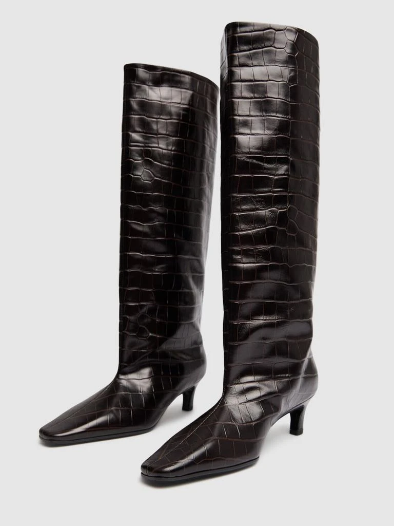 商品Totême|50mm The Wide Shaft Leather Tall Boots,价格¥8635,第2张图片详细描述