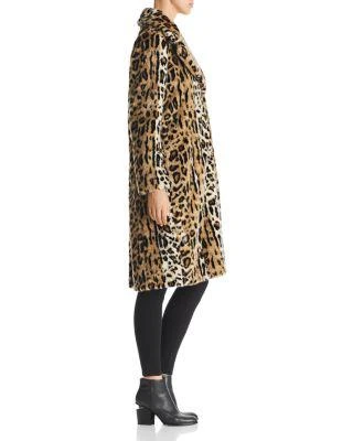 商品KENDALL & KYLIE|KENDALL and KYLIE Leopard Print Faux Fur Coat,价格¥2184,第3张图片详细描述