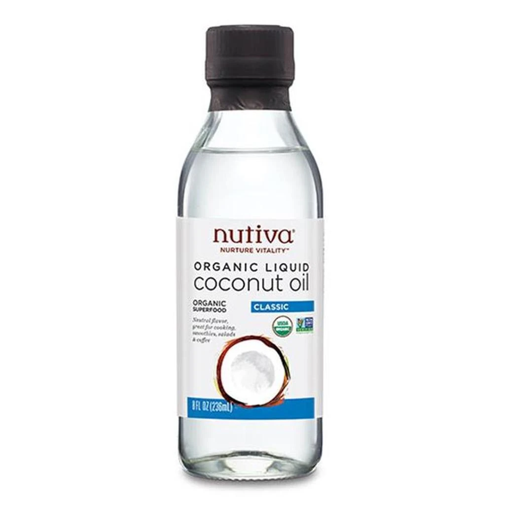 商品Nutiva|8 fl oz Organic Classic Liquid Coconut Oil,价格¥270,第1张图片