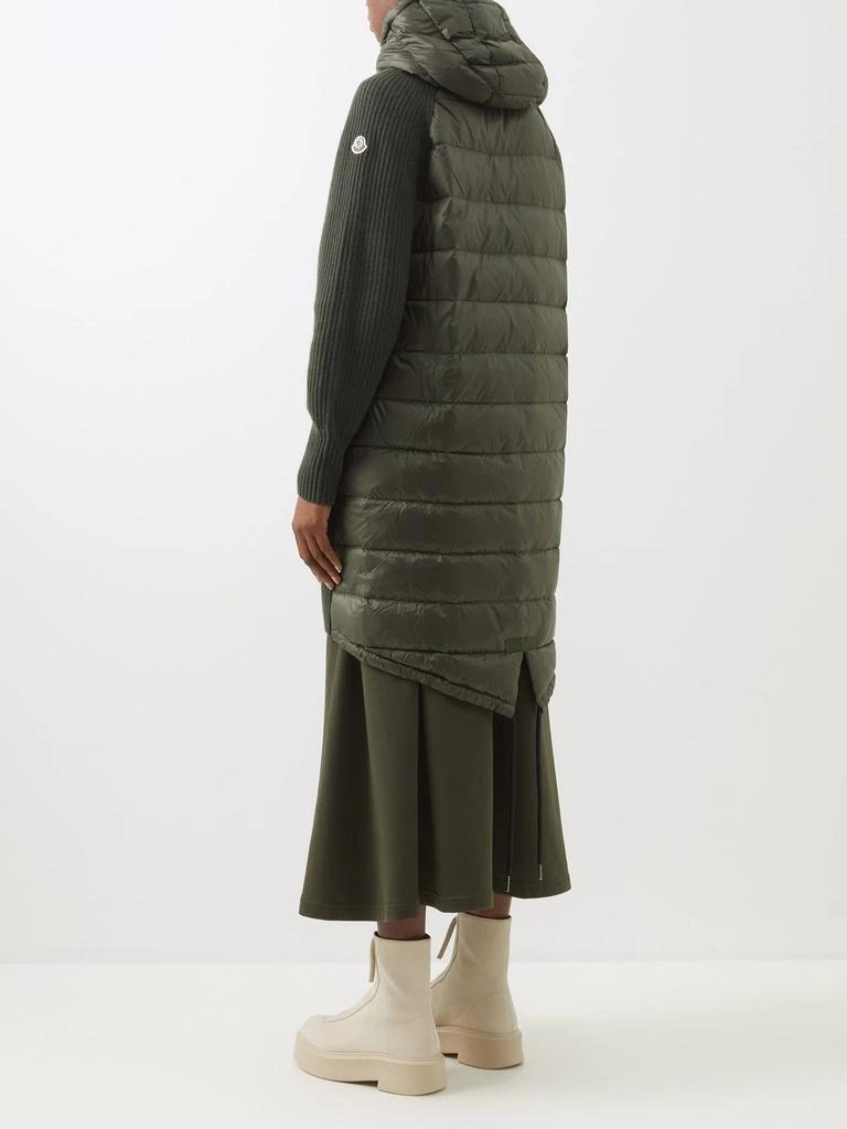 商品Moncler|Padded ribbed-wool hooded cardigan,价格¥8743,第5张图片详细描述