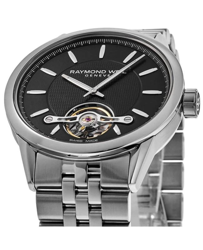 商品Raymond Weil|Raymond Weil Freelancer Automatic Black Dial Stainless Steel Men's Watch 2780-ST-20001,价格¥13736,第2张图片详细描述