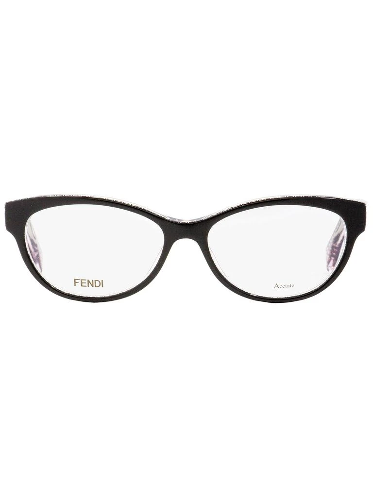 商品Fendi|Fendi Women's  Eyeglasses FF0109 6ZV Black/Transparent 52mm,价格¥779,第2张图片详细描述