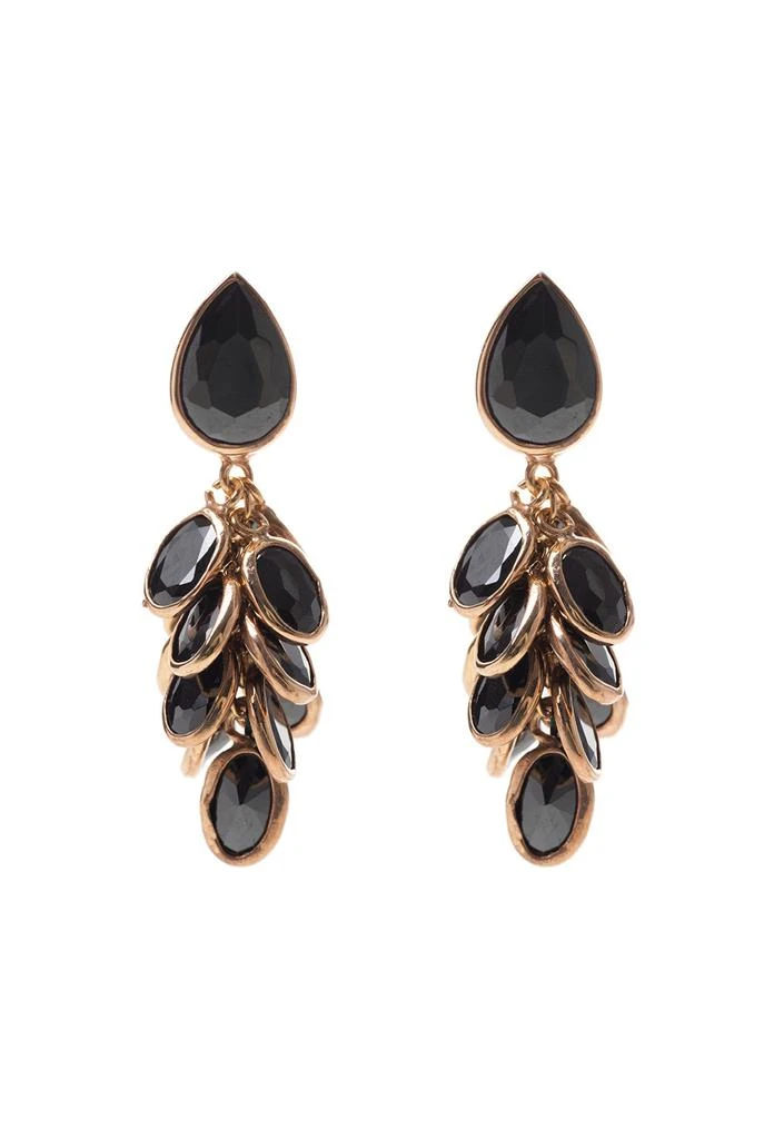 商品FREYA ROSE|Petite black and rose gold crystal drops,价格¥1090,第1张图片