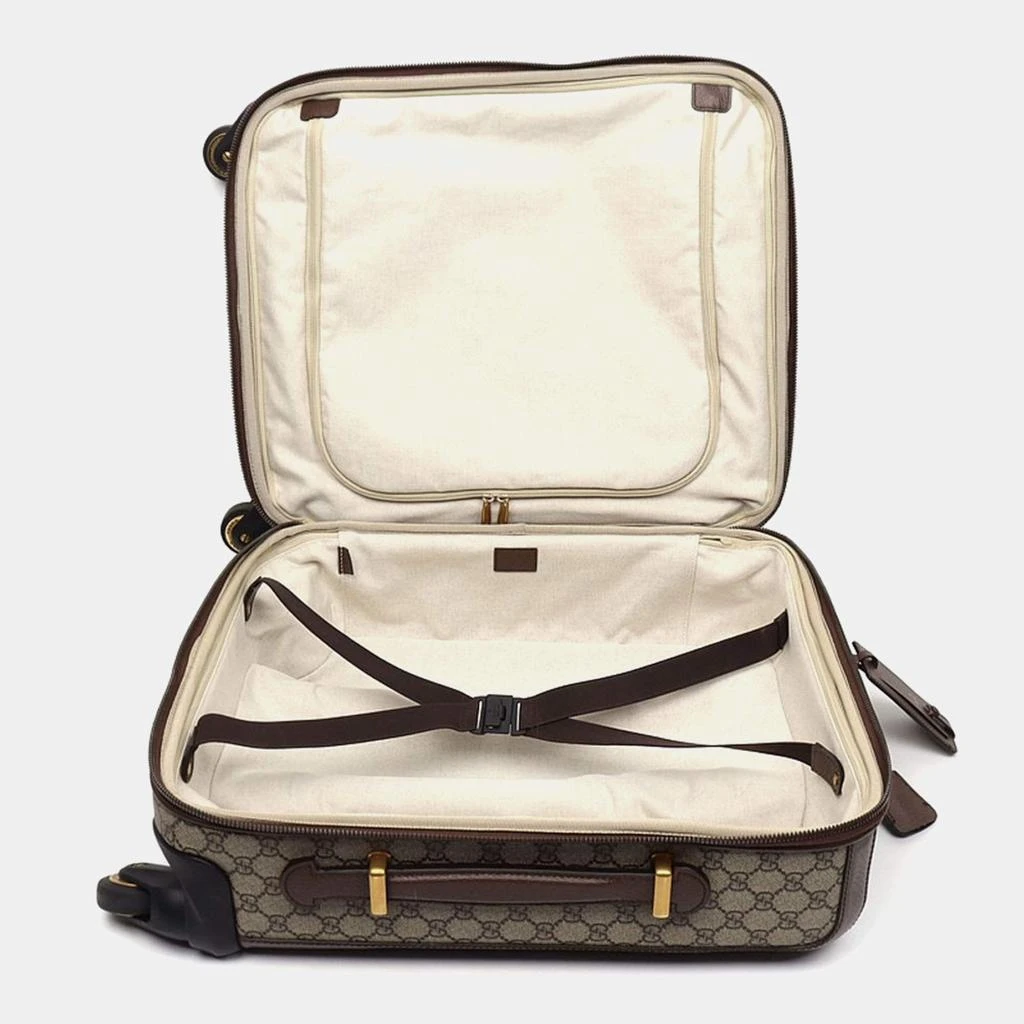 商品[二手商品] Gucci|Gucci Beige Brown Canvas and Leather Savoy Small Suitcase,价格¥15927,第3张图片详细描述