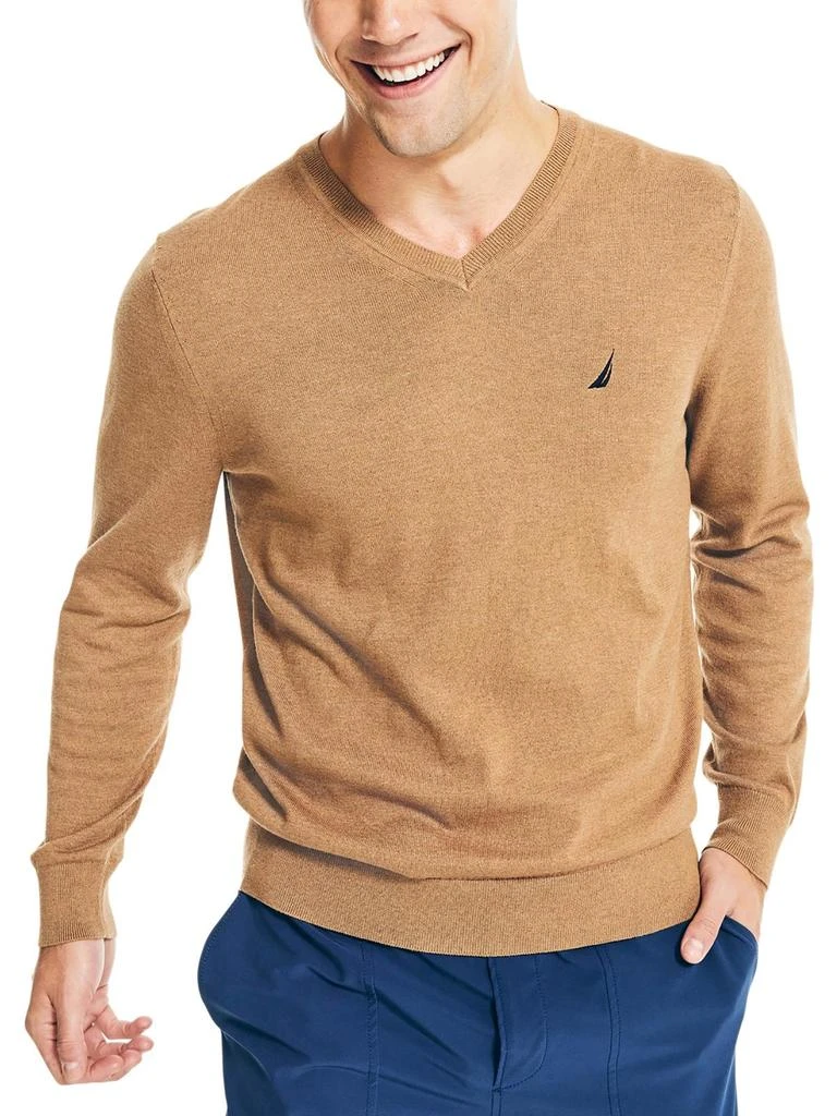 商品Nautica|Mens Lightweight Knit V-Neck Sweater,价格¥143,第4张图片详细描述