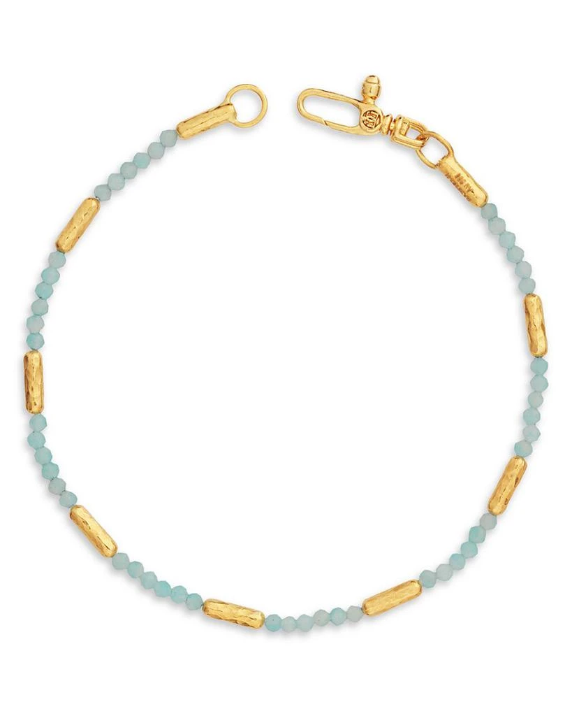 商品Gurhan|24K Yellow Gold Amazonite Beaded Bracelet,价格¥12593,第1张图片详细描述