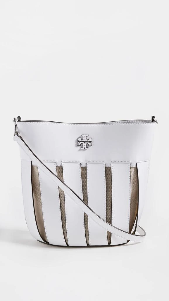 商品Tory Burch|Tory Burch 汤丽柏琦 McGraw 条纹模压桶包,价格¥3690,第2张图片详细描述