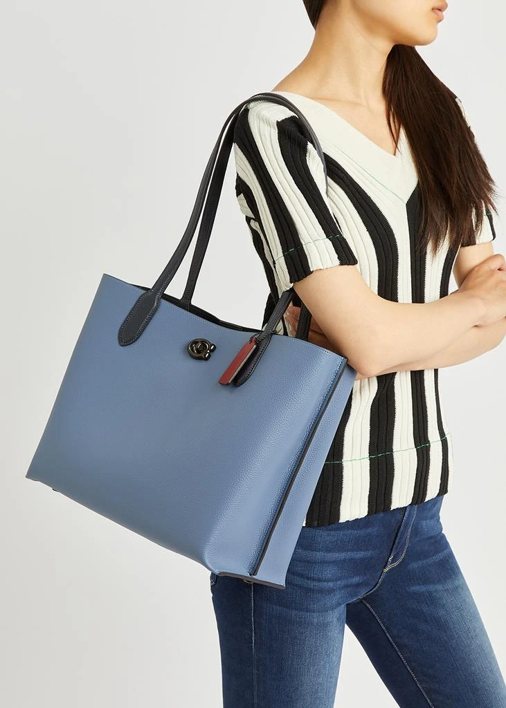 商品Coach|Willow blue leather tote,价格¥3672,第5张图片详细描述