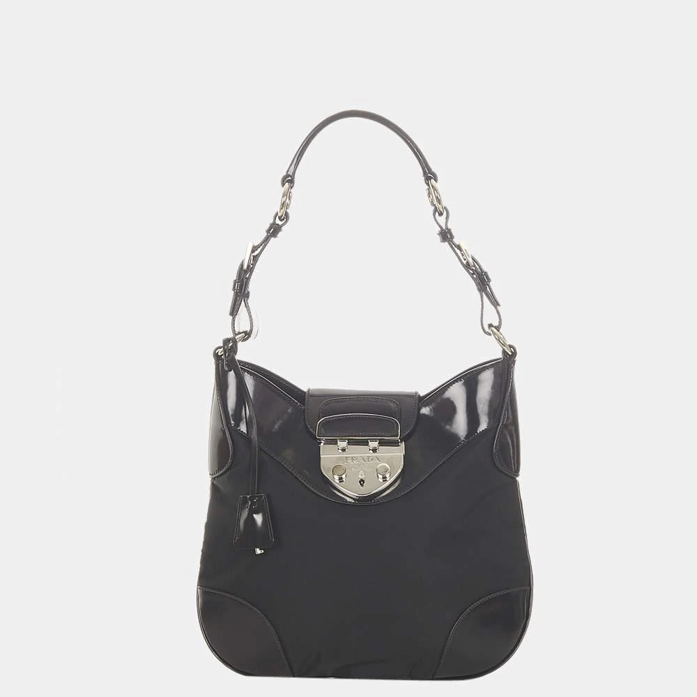 商品[二手商品] Prada|Prada Black Tessuto Shoulder Bag,价格¥3836,第1张图片