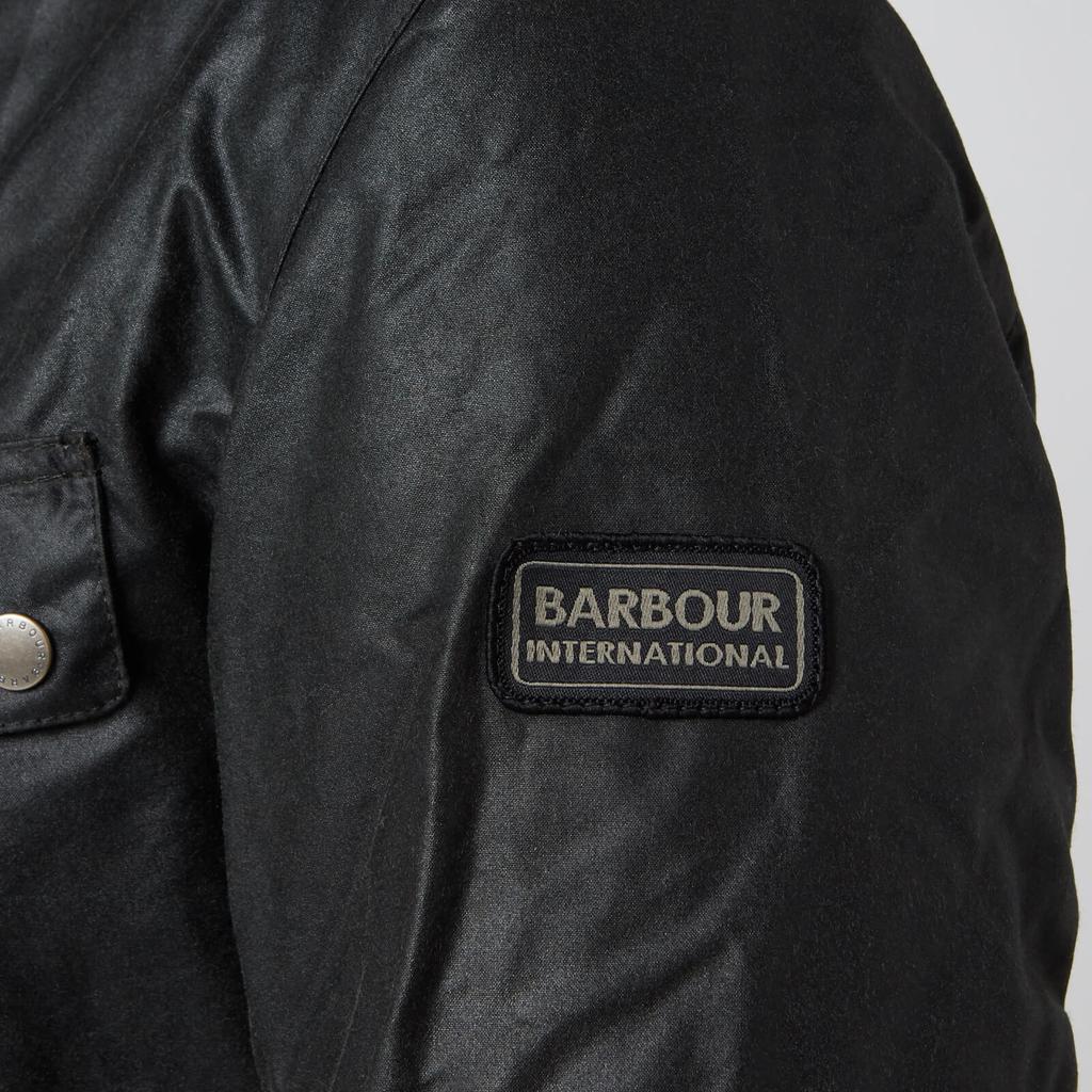Barbour International Men's Duke Wax Jacket - Black商品第4张图片规格展示