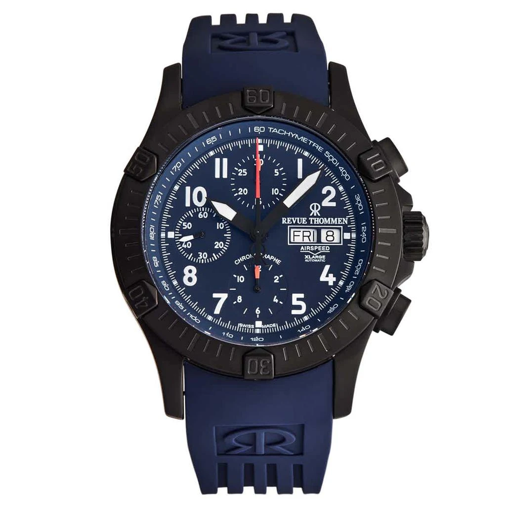 商品Revue Thommen|Air speed Chronograph Automatic Blue Dial Men's Watch 16071.6875,价格¥7549,第1张图片