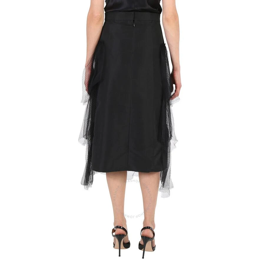 商品Burberry|Ladies Black Tiered Tulle A-line Skirt,价格¥1169,第3张图片详细描述