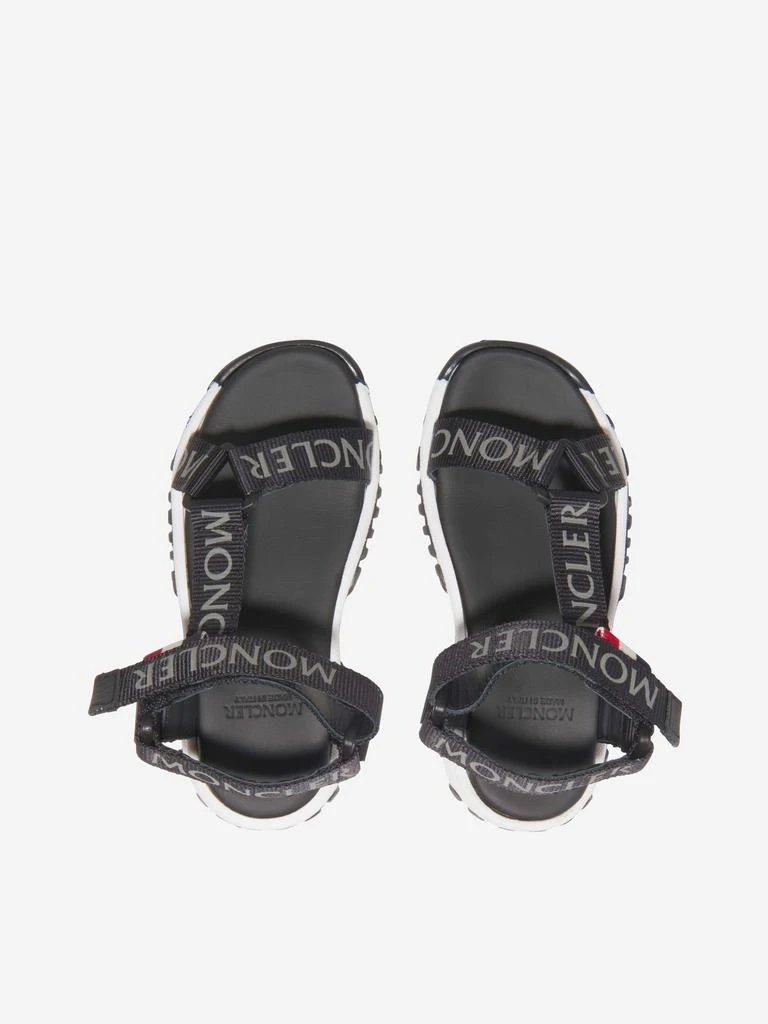 商品Moncler|Moncler Black Unisex Logo Strap Sandals,价格¥2122,第2张图片详细描述