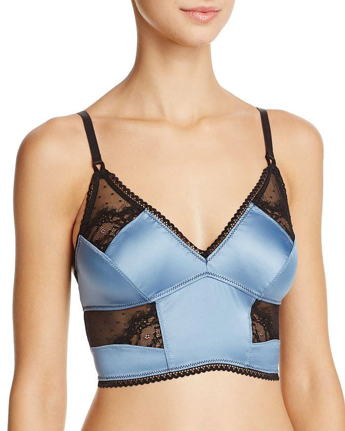 商品Thistle and Spire|Thistle & Spire Devoe Satin Longline Bralette,价格¥327,第1张图片