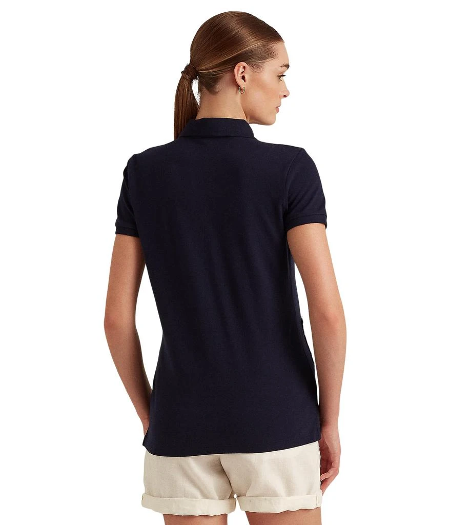 商品Ralph Lauren|Petite Patchwork Jersey Short Sleeve Tee,价格¥444,第2张图片详细描述