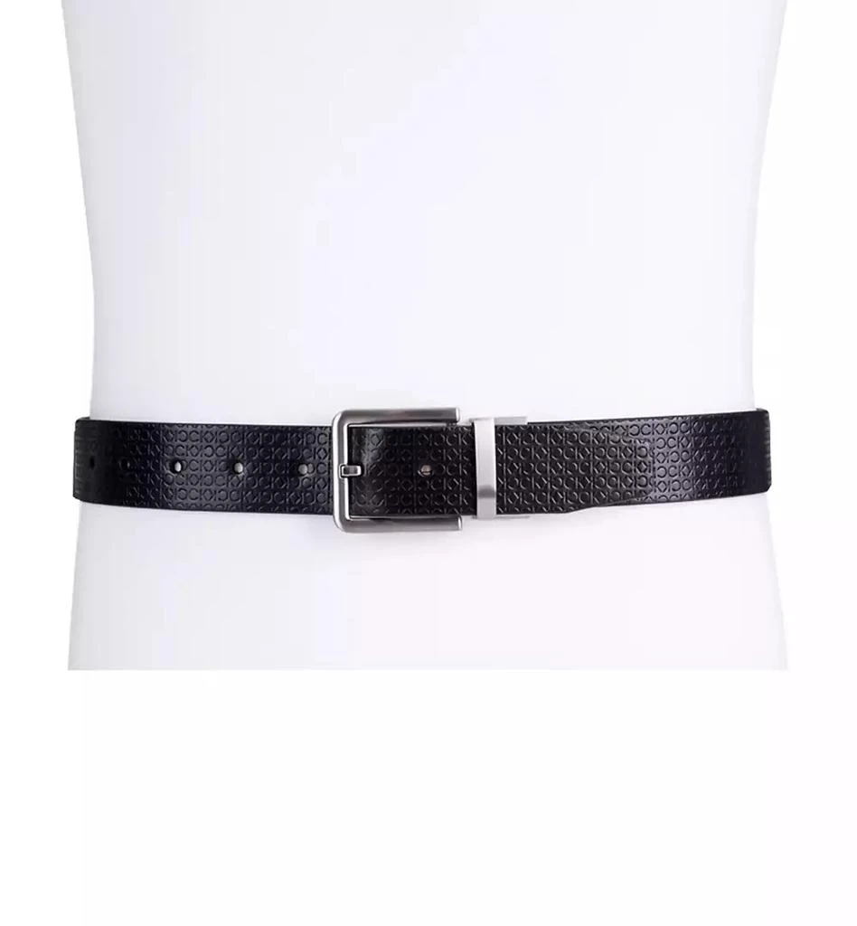 商品Calvin Klein|Men's Micro Logo Strap Reversible Casual Belt,价格¥283,第4张图片详细描述