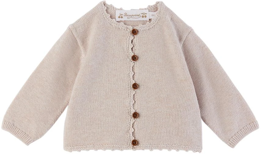 商品Bonpoint|Baby Pink Angelou Cardigan & Leggings Set,价格¥1268,第2张图片详细描述