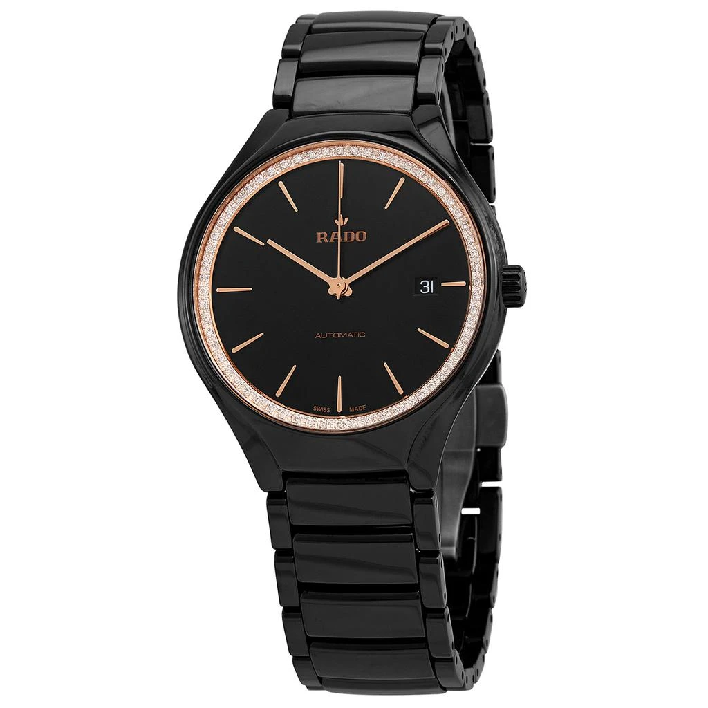 商品[二手商品] Rado|Pre-owned Rado True Diamond Black Dial Mens Watch R27056852,价格¥11944,第1张图片