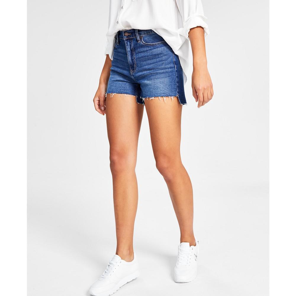 商品Calvin Klein|Women's High Rise Relaxed Fit Denim Shorts,价格¥441,第1张图片