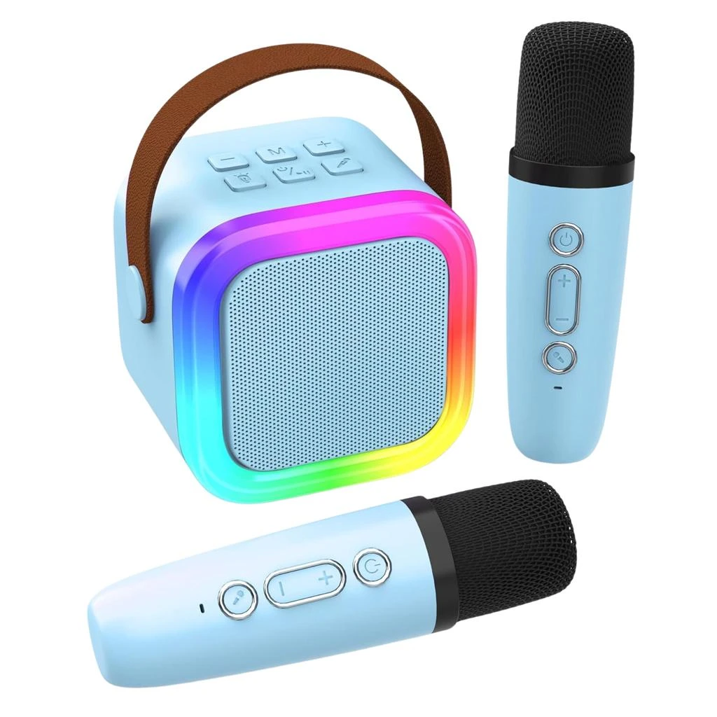 商品KENRO|Portable Karaoke Machine Bluetooth Speaker with Mic Loud Sound - Beige,价格¥292,第3张图片详细描述