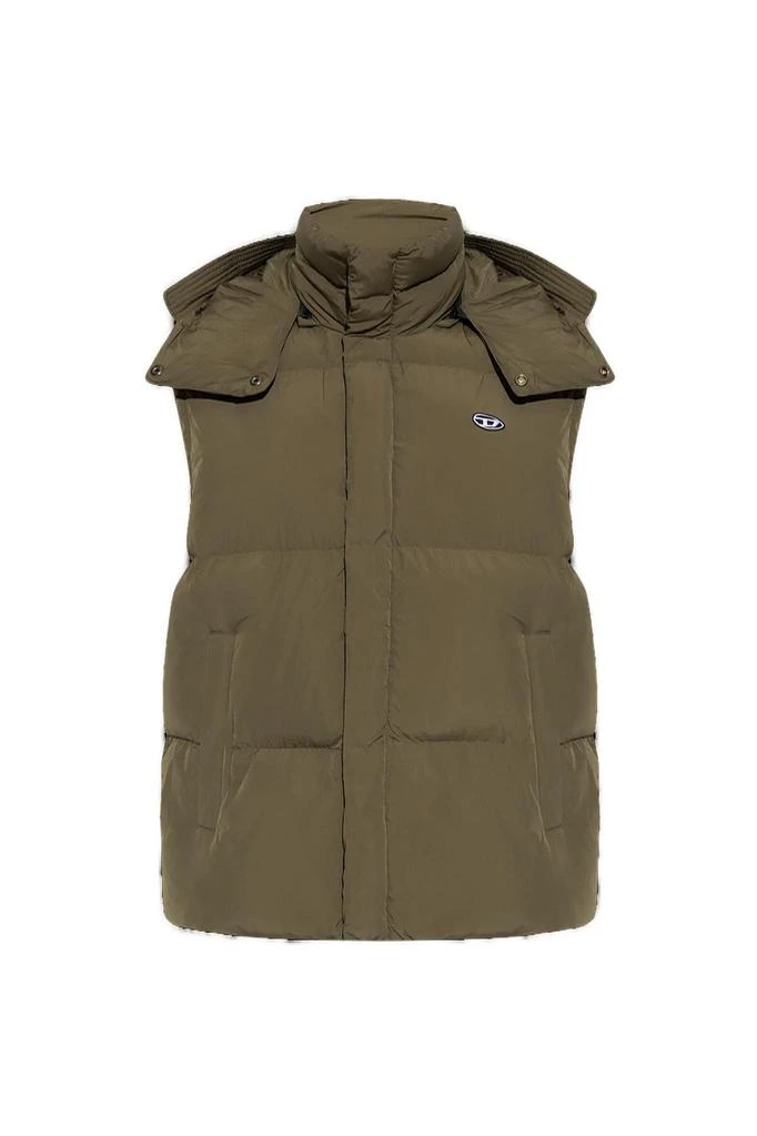 商品Diesel|Diesel W-Rolfys Logo Patch Padded Vest,价格¥1363,第1张图片