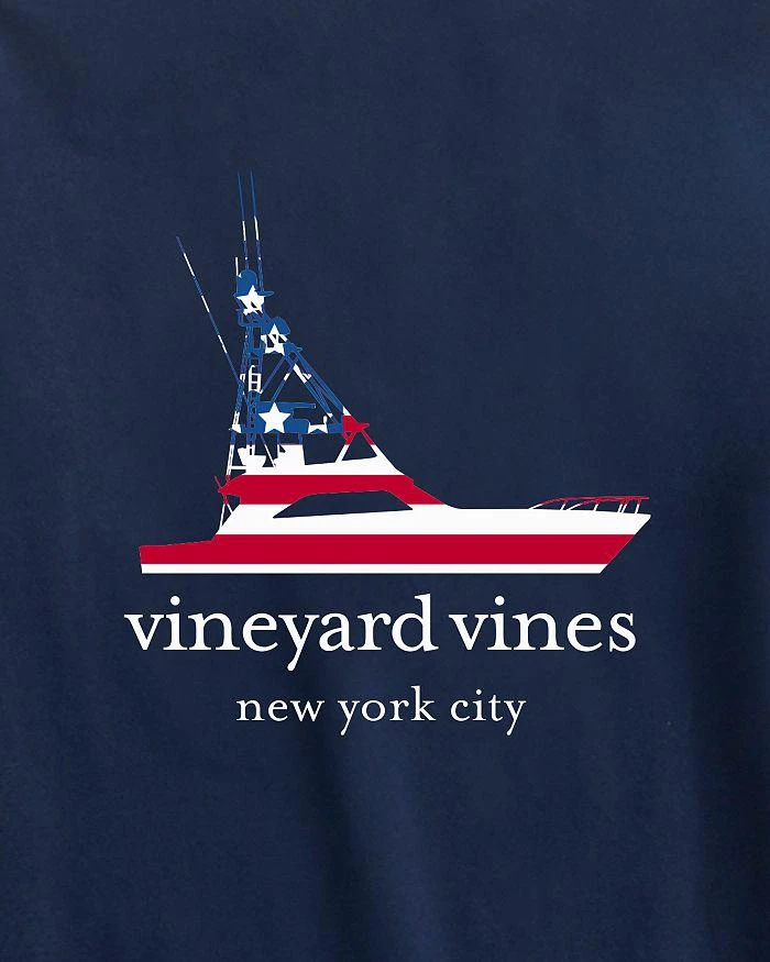 商品Vineyard Vines|New York City Long Sleeve Americana Sportfisher Fill Pocket Tee,价格¥258,第3张图片详细描述