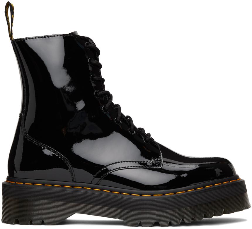 Black Patent Lamper Boots商品第1张图片规格展示