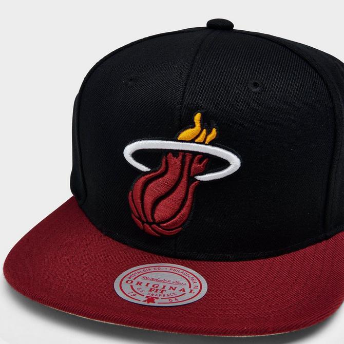 Mitchell & Ness NBA Miami Heat Team 2 Tone 2.0 Snapback Hat商品第4张图片规格展示