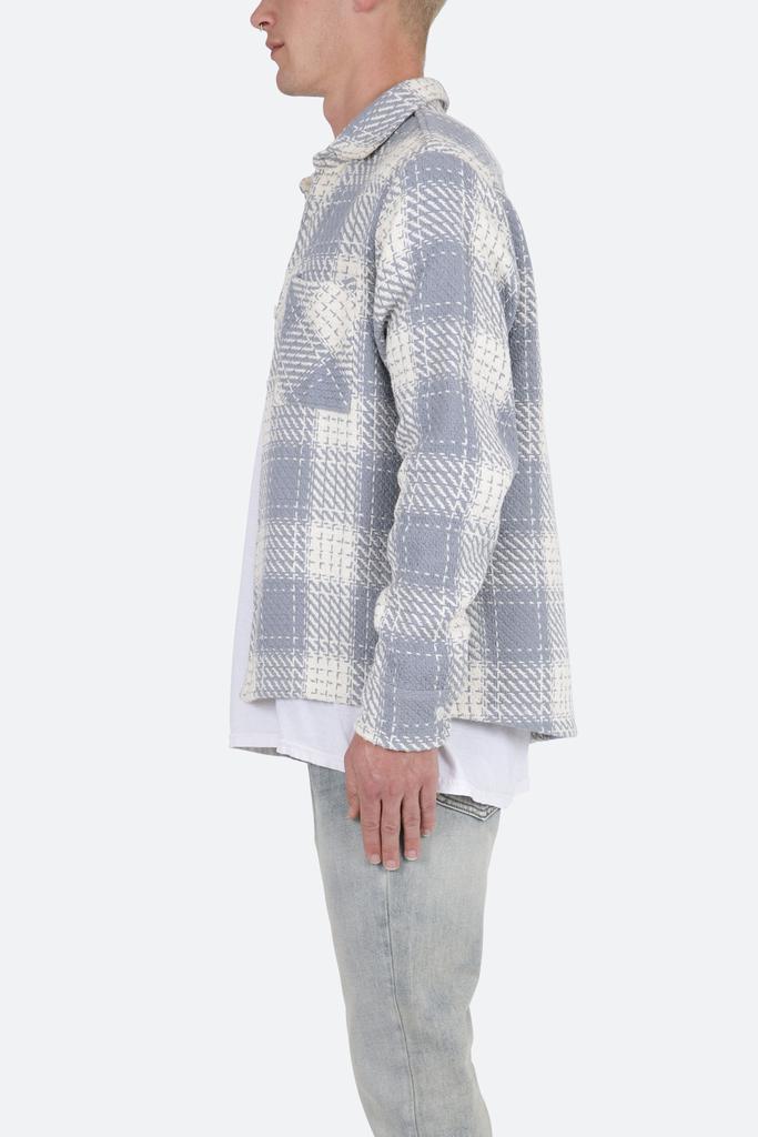 商品MNML|Classic Flannel Shirt - Blue/White,价格¥413,第6张图片详细描述