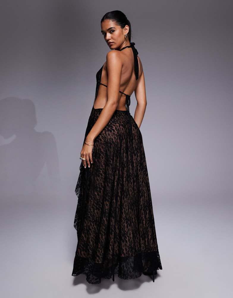 Shop I.AM.GIA Irisia lace plunge halterneck backless thigh split maxi dress in black on Sale at BeyondStyle Get 16% Off I.AM.GIA Irisia lace plunge halterneck backless thigh split maxi dress in Shop I.AM.GIA Irisia lace plunge halterneck backless thigh split maxi dress in black on Sale at BeyondStyle Get 16% Off I.AM.GIA Irisia lace plunge halterneck backless thigh split maxi dress in