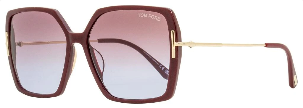 商品Tom Ford|Tom Ford Women's Joanna Butterfly Sunglasses TF1039 69Z Bordeaux/Gold 59mm,价格¥1394,第1张图片