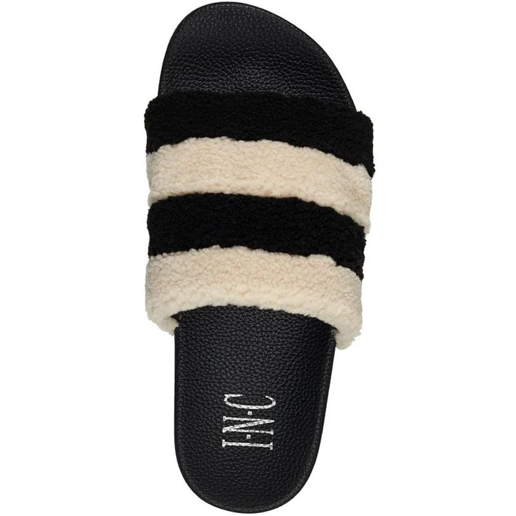 商品INC International|INC Womens Peymin 60 Faux Fur Slip On Pool Slides,价格¥48,第3张图片详细描述