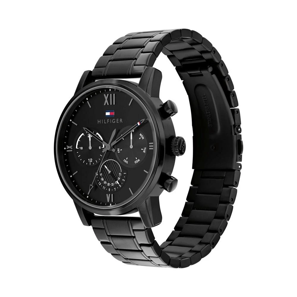 商品Tommy Hilfiger|Men's Black Stainless Steel Bracelet Watch, 44mm,价格¥1465,第2张图片详细描述