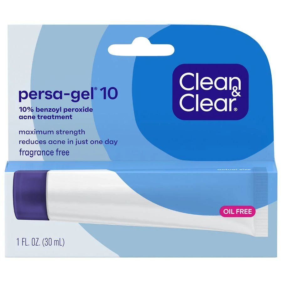 商品Clean & Clear|Persa-Gel 10 Acne Medication, 10% Benzoyl Peroxide Unspecified,价格¥67,第1张图片