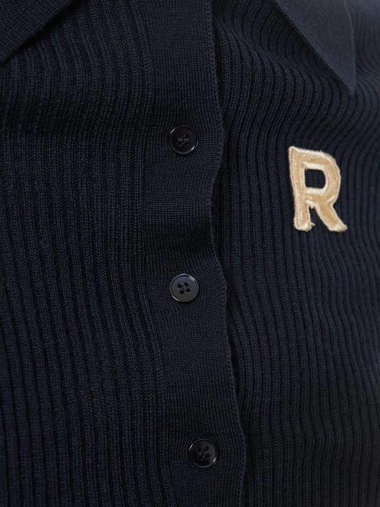 商品ROCHAS|Logo Embroidered Wool Polo Shirt,价格¥3231,第1张图片详细描述