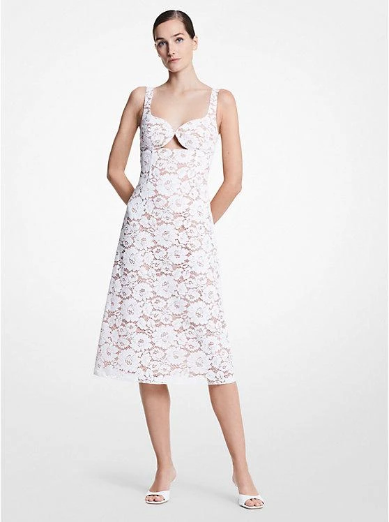 商品Michael Kors|Cutout Floral Lace Sheath Dress,价格¥6714,第1张图片