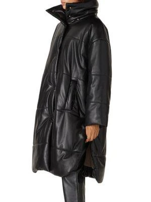 商品Nanushka|Eska Faux Leather Puffer Coat,价格¥2017,第3张图片详细描述