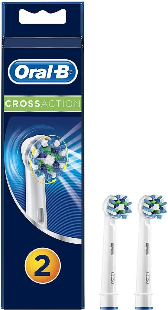 商品Oral-B|Oral B Cross Action Electric Toothbrush Replacement Brush Heads Refill, 4Count,价格¥145,第1张图片