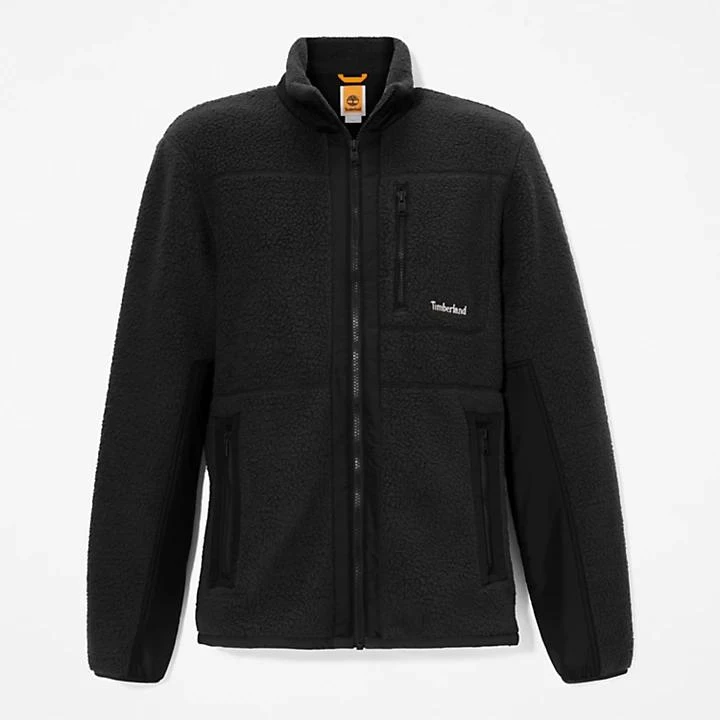 Sherpa Fleece Jacket for Men in Black 商品