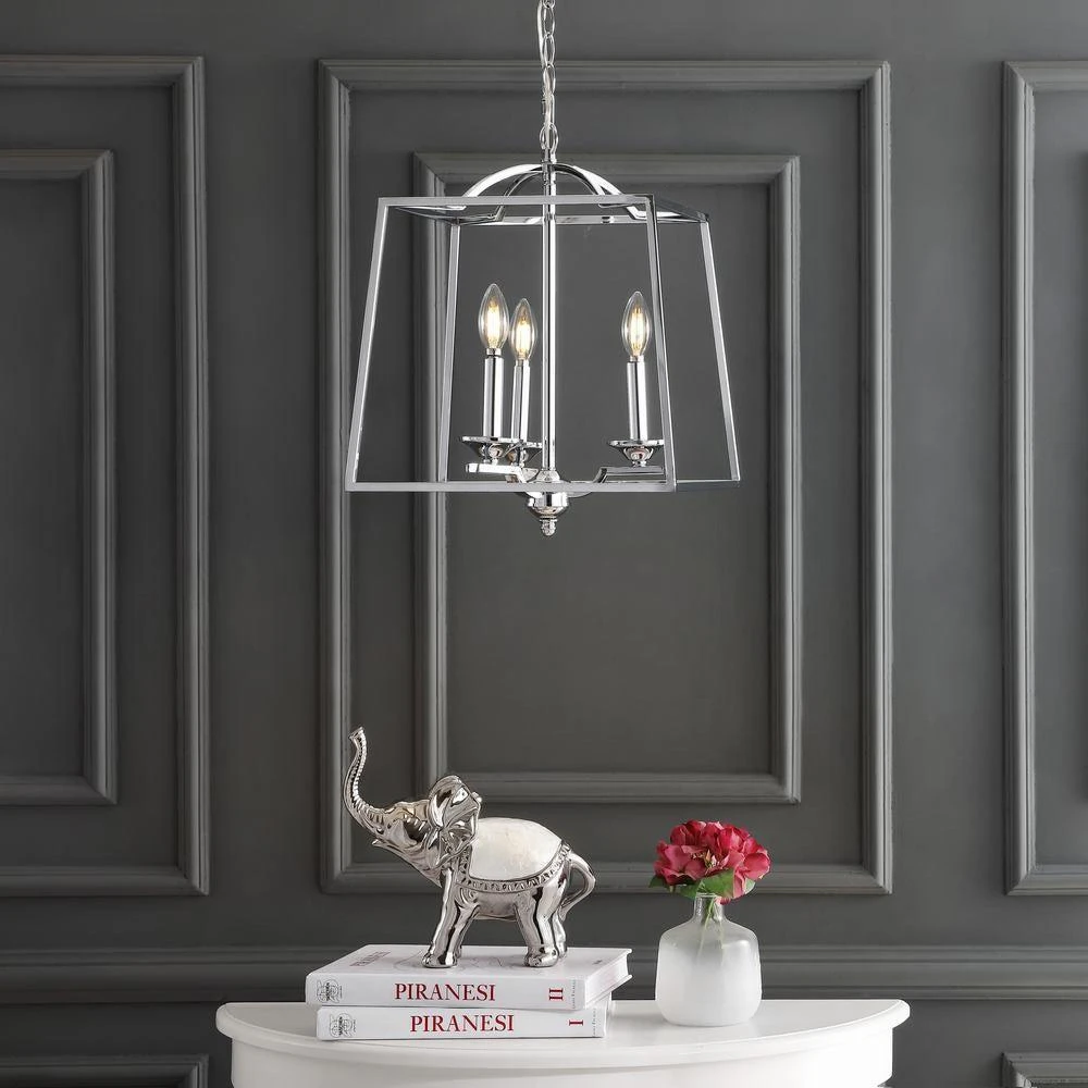 商品JONATHAN Y|Gloria 14.5" 3-light Metal LED Pendant,价格¥1664,第3张图片详细描述