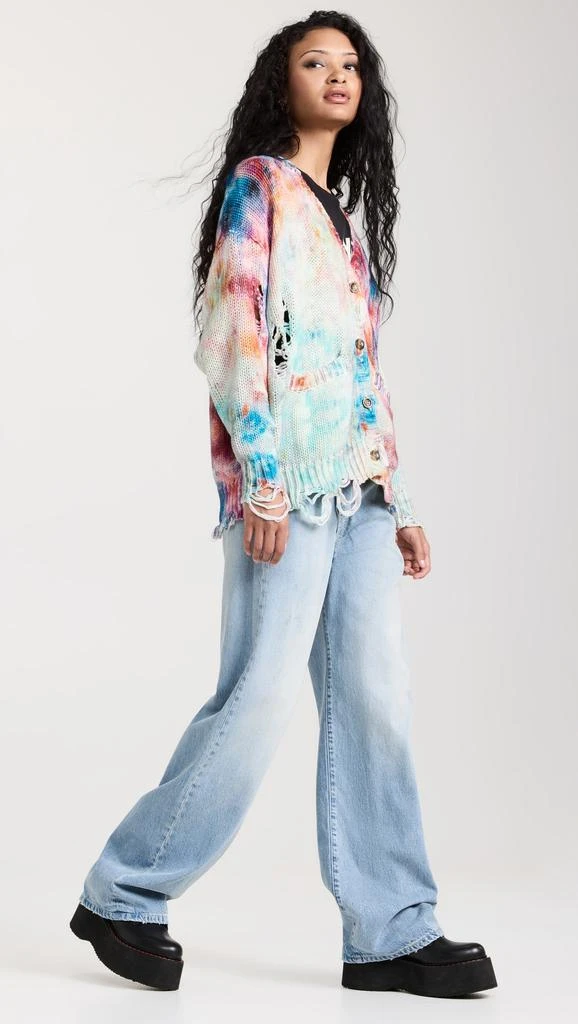 商品R13|R13 印花扎染大号开襟衫,价格¥5042,第4张图片详细描述