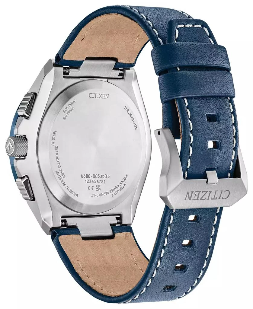 商品Citizen|Eco-Drive Men's Chronograph Promaster Skyhawk Blue Leather Strap Watch 46mm,价格¥4288,第4张图片详细描述