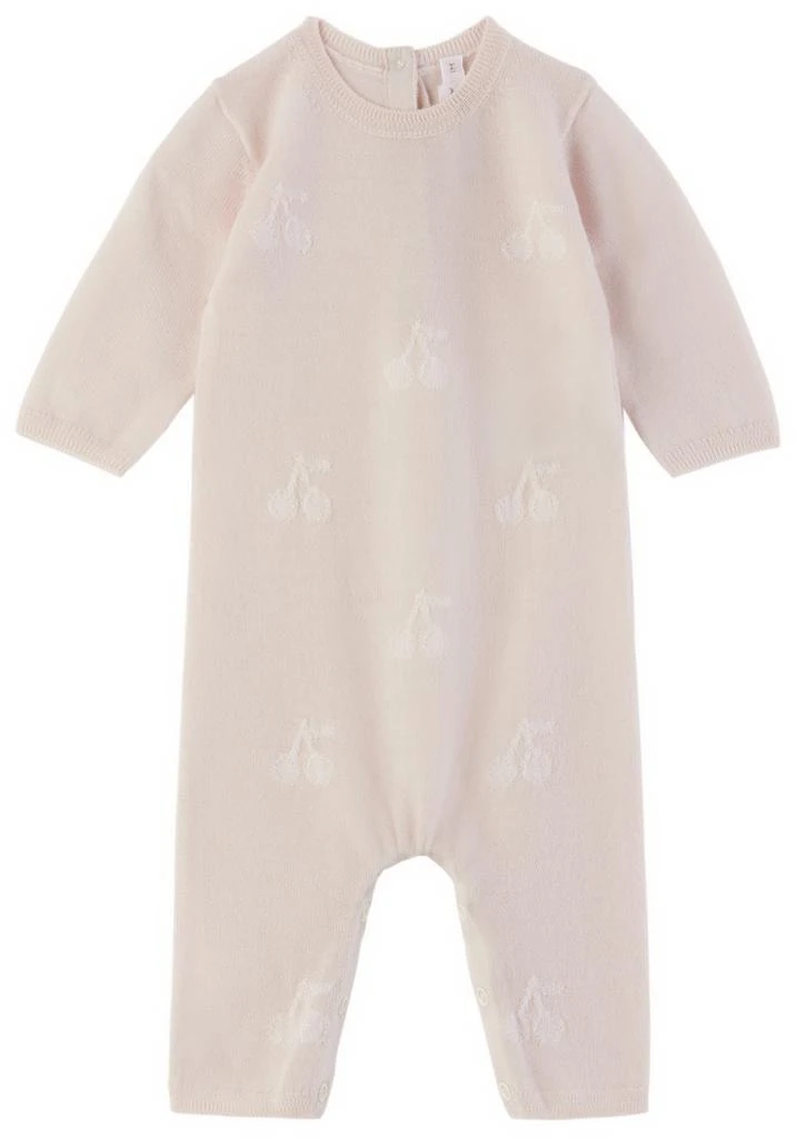 商品Bonpoint|Baby Pink The Woolmark Company Edition Tilouana Jumpsuit,价格¥1566,第1张图片