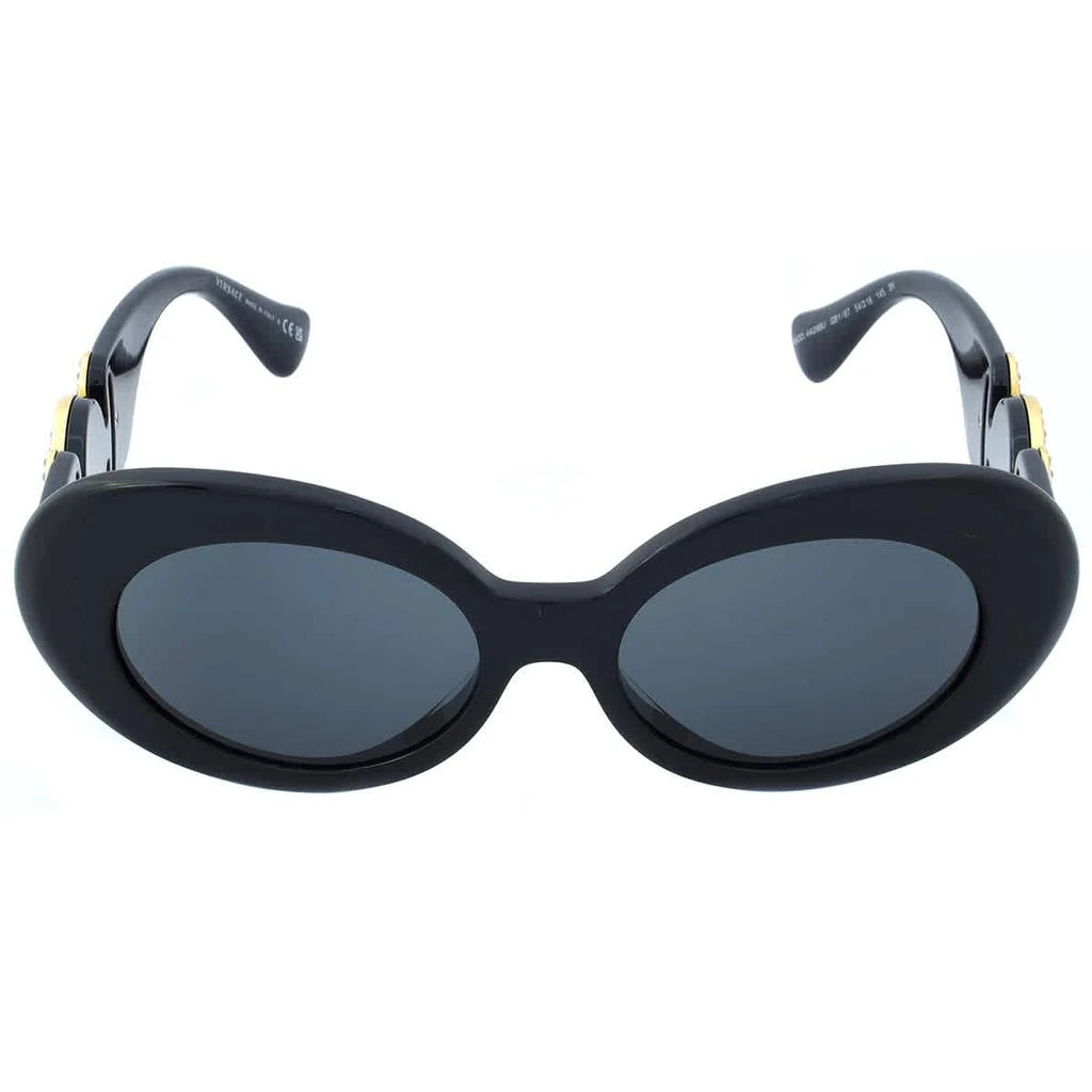 商品Versace|Dark Gray Oval Ladies Sunglasses VE4426BU GB1/87 54,价格¥951,第1张图片