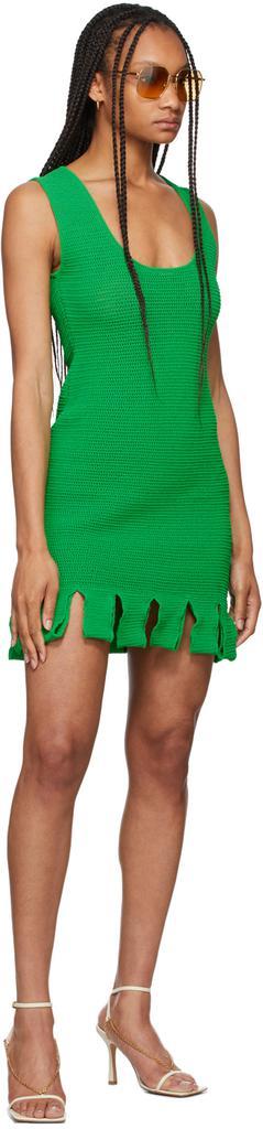 商品Bottega Veneta|绿色罗纹针织连衣裙,价格¥16053,第6张图片详细描述