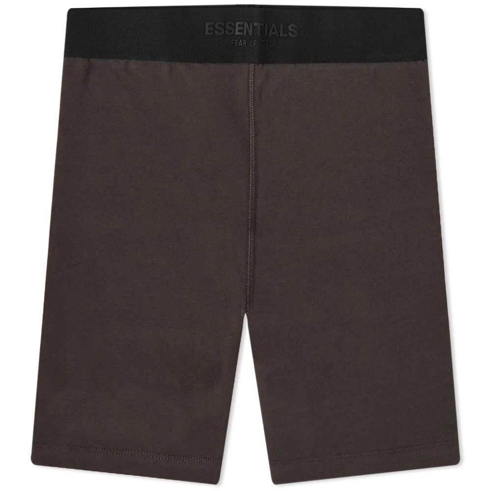 商品Essentials|Fear of God ESSENTIALS Sport Logo Cycling Shorts - Off Black,价格¥289,第1张图片