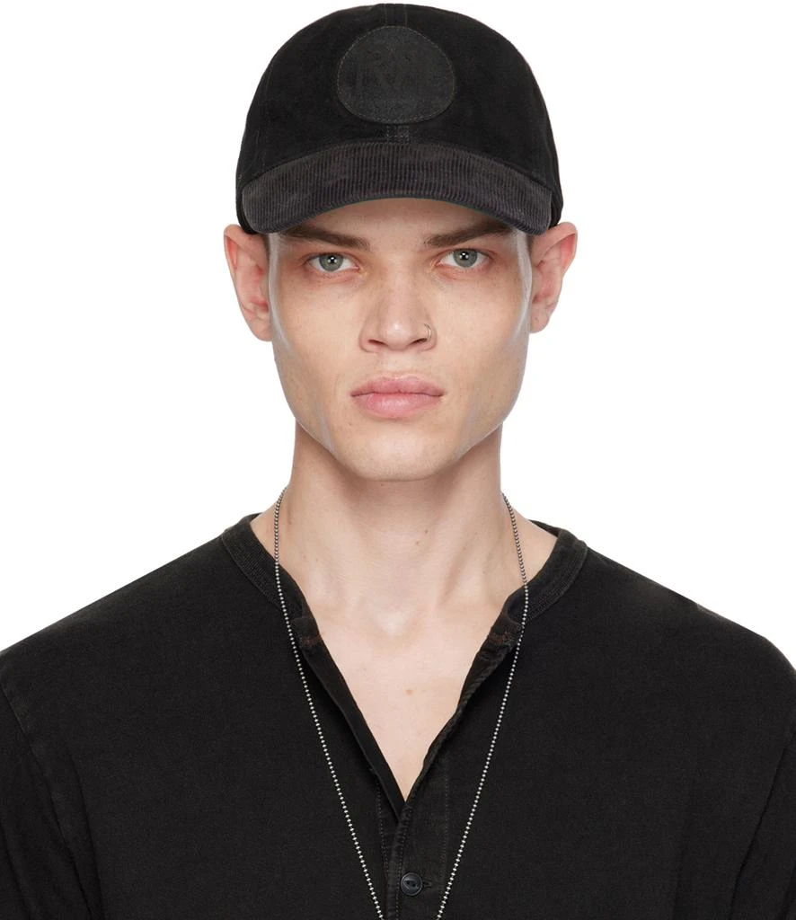 商品RRL|Black Ranch Logo Suede Ball Cap,价格¥1827,第1张图片