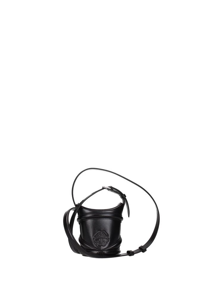 商品Alexander McQueen|Crossbody Bag the curve Leather Black,价格¥3182,第3张图片详细描述